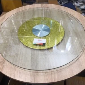 mâm xoay bàn ăn kim tuyến vàng