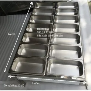 Kệ trưng bày trái cây bằng inox