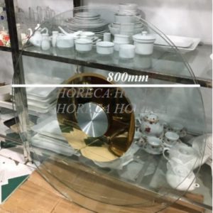 Bộ mâm xoay bàn ăn inox