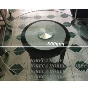 mâm xoay bàn ăn kim tuyến bạc