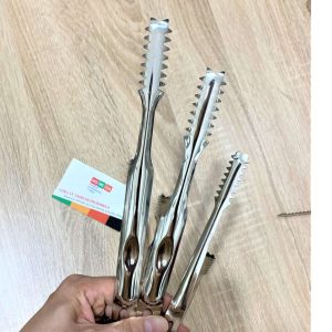 kẹp gắp đá viên mini [inox] - thức ăn - đồ nướng