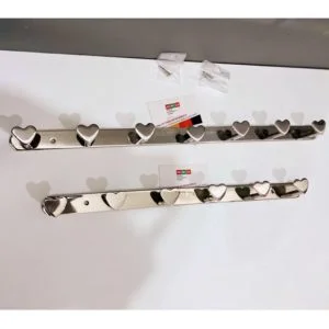 móc treo quần áo inox 304 hình trái tim