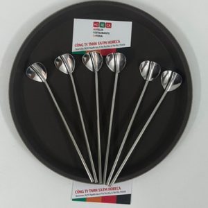 Ống hút và muỗng [inox 304] sản phẩm 2 trong 1, hiệu WMF cao cấp, dài 198mm, thìa inox