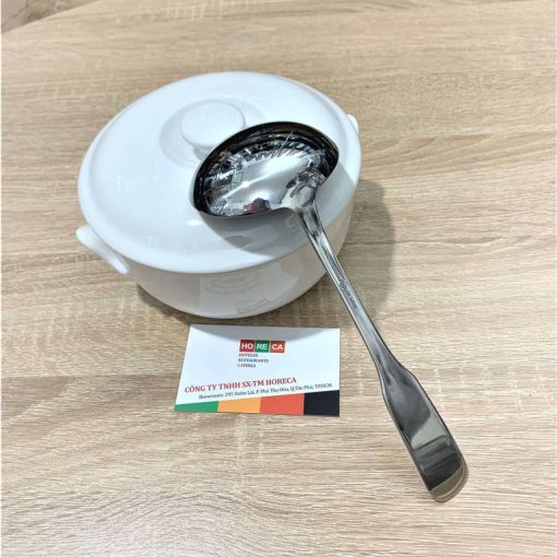 Vá múc canh INOX cao cấp - loại nhỏ 20.5cm - chuyên dùng cho nhà hàng