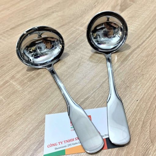 Vá múc canh INOX cao cấp - loại nhỏ 20.5cm - chuyên dùng cho nhà hàng