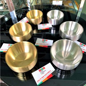 Chén Inox hàn quốc [SUS 304], hai lớp cách nhiệt (nhiều kích thước), sang đẹp, chén inox vàng, bạc