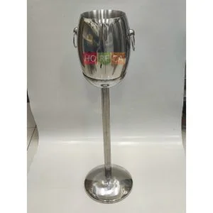 Bộ xô ướp lạnh inox 2 lớp và chân xô kiểu Pháp cao cấp, inox dày sáng bóng, kiểu dáng sang trọng