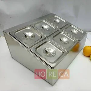 Kệ đựng gia vị inox 6 ngăn