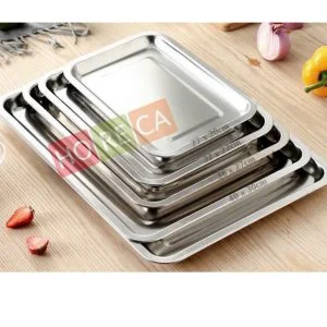 Khay inox chữ nhật