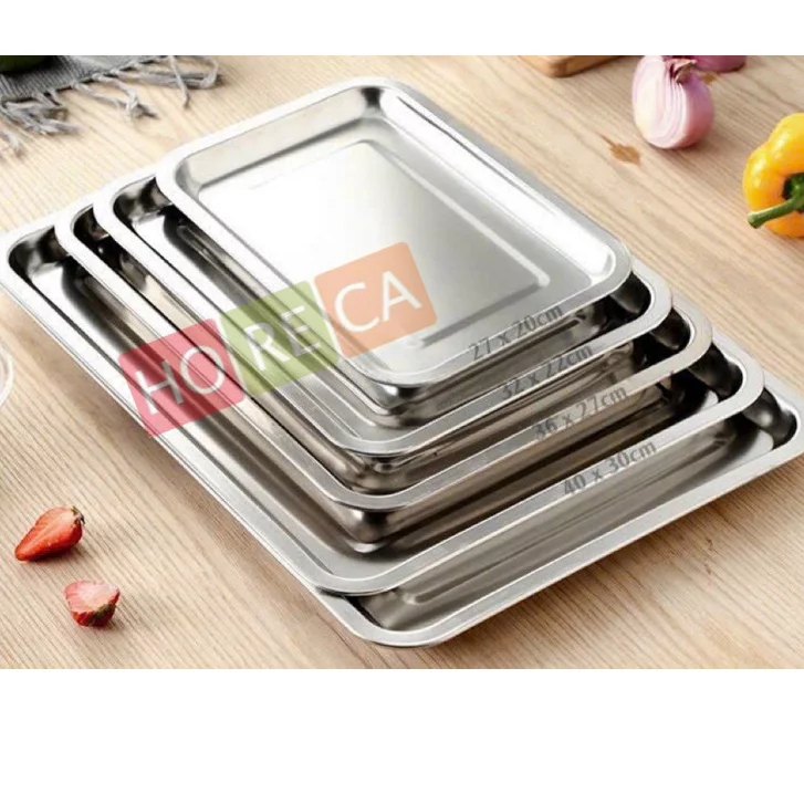 Khay inox chữ nhật Khay inox chữ nhật