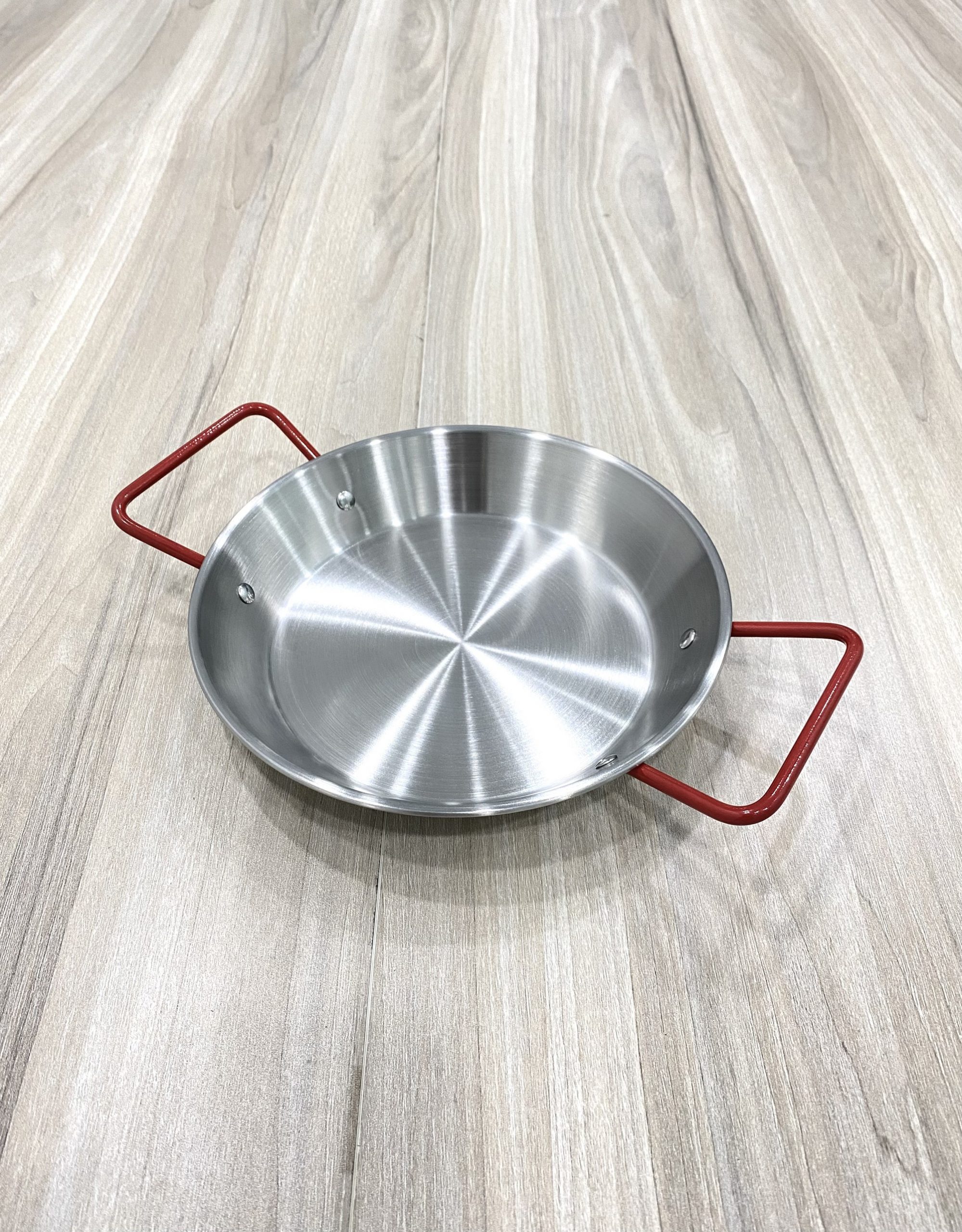 Chảo inox quai đỏ 1 đáy HXPHE32 đường kính 32cm, hiệu SQC chính hãng