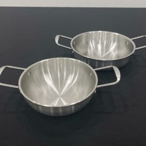 Chao inox 2 quai day bau HXG18 2