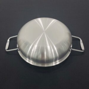 Chao inox 2 quai day bau HXG18 5