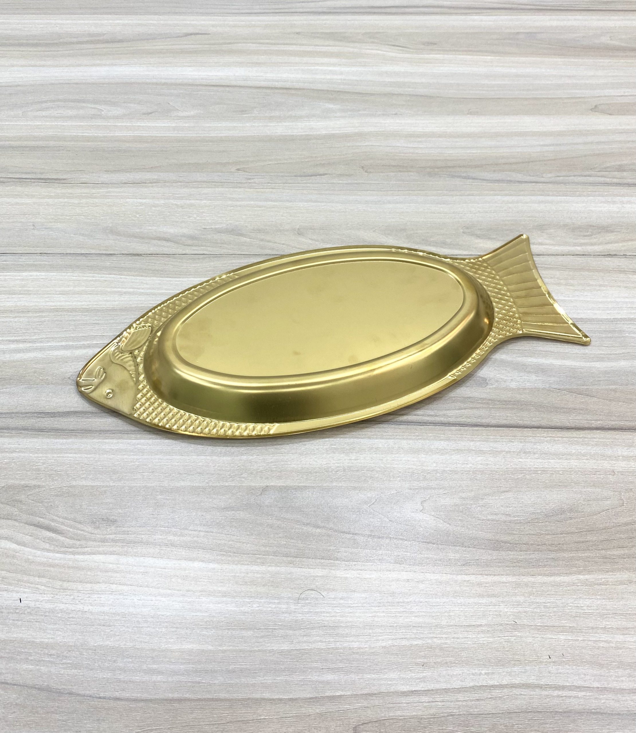 Dĩa cá inox vàng Hàn Quốc YP45G đường kính 45cm