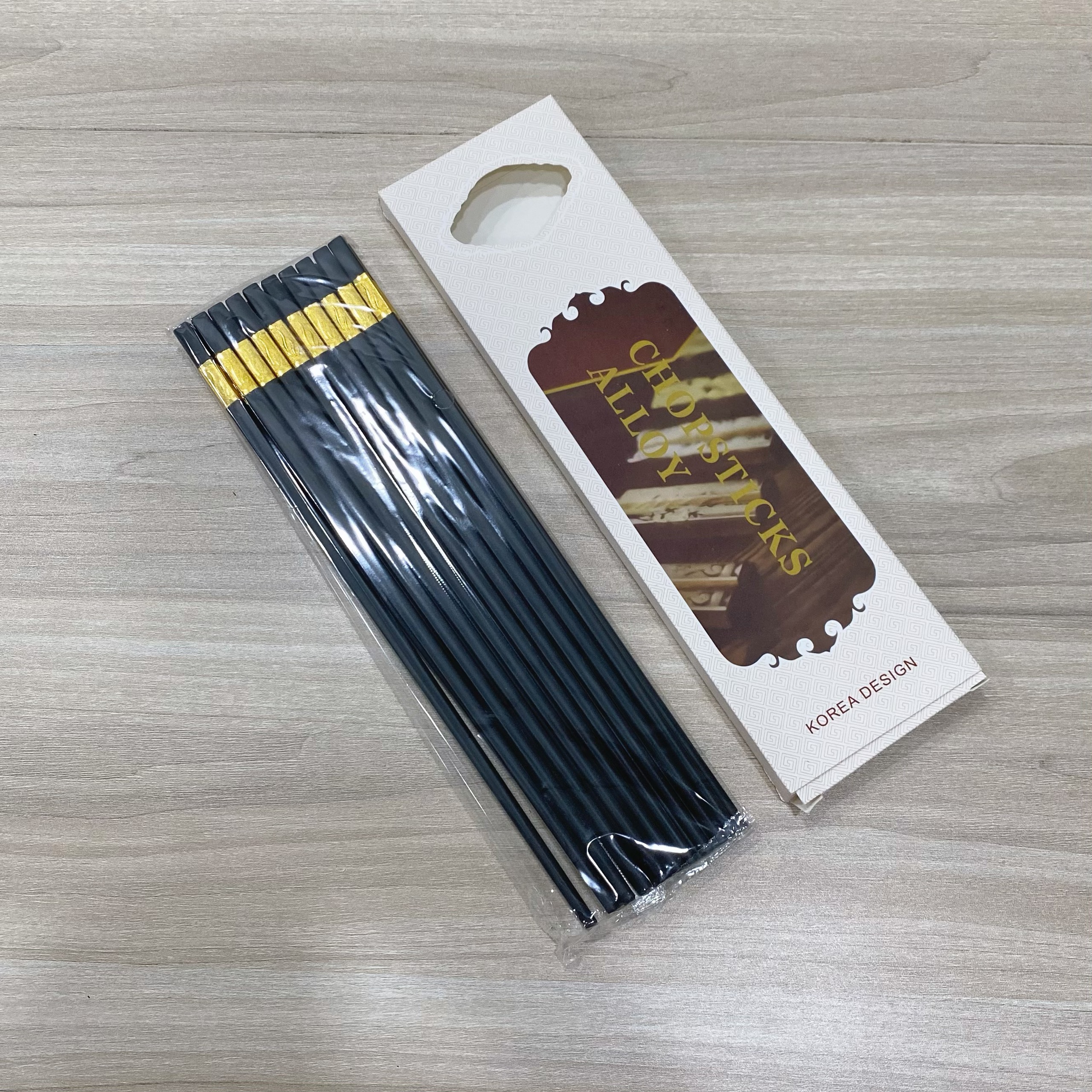 Đũa đầu vuông 3 lá vàng Y20-02 6 Dua dau vuong 3 la vang Y20 02 2