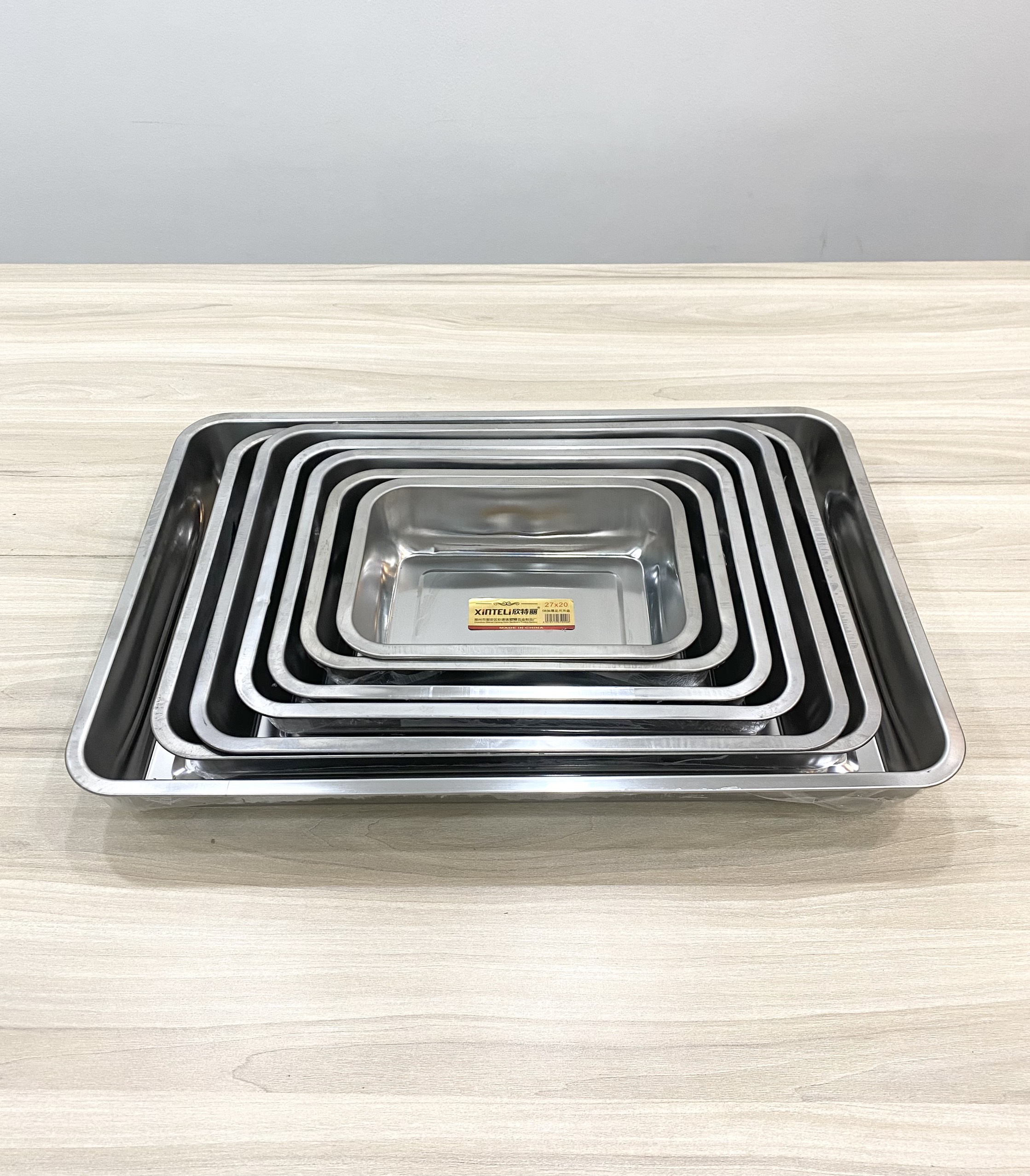 Khay inox CN cao 7cm 1