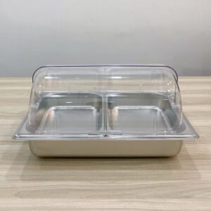 Khay nuoc buffet lap khay inox 1 2x65mm Nap PC 1 1 1