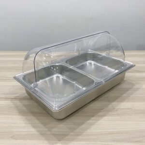 Khay nuoc buffet lap khay inox 1 2x65mm Nap PC 1 1 4