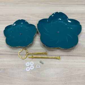 Khay trung bay banh 2 tang hoa sen SQC240 1