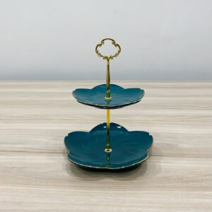 Khay trung bay banh 2 tang hoa sen SQC240 2 scaled