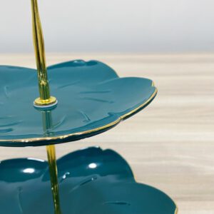 Khay trung bay banh 2 tang hoa sen SQC240 4