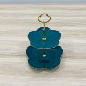 Khay trung bay banh 2 tang hoa sen SQC240 5