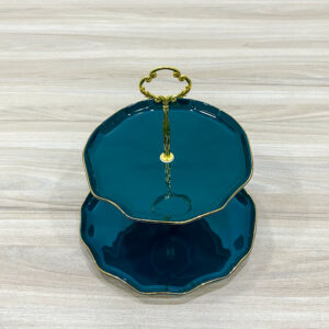 Khay trung bay banh 2 tang tron SQC239 1