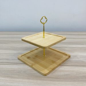 Khay trung bay banh 2 tang vuong SQC280V 5