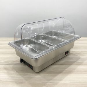 Noi ham buffet nap PC YD 7055P 3 khay inox 1.3x65 7