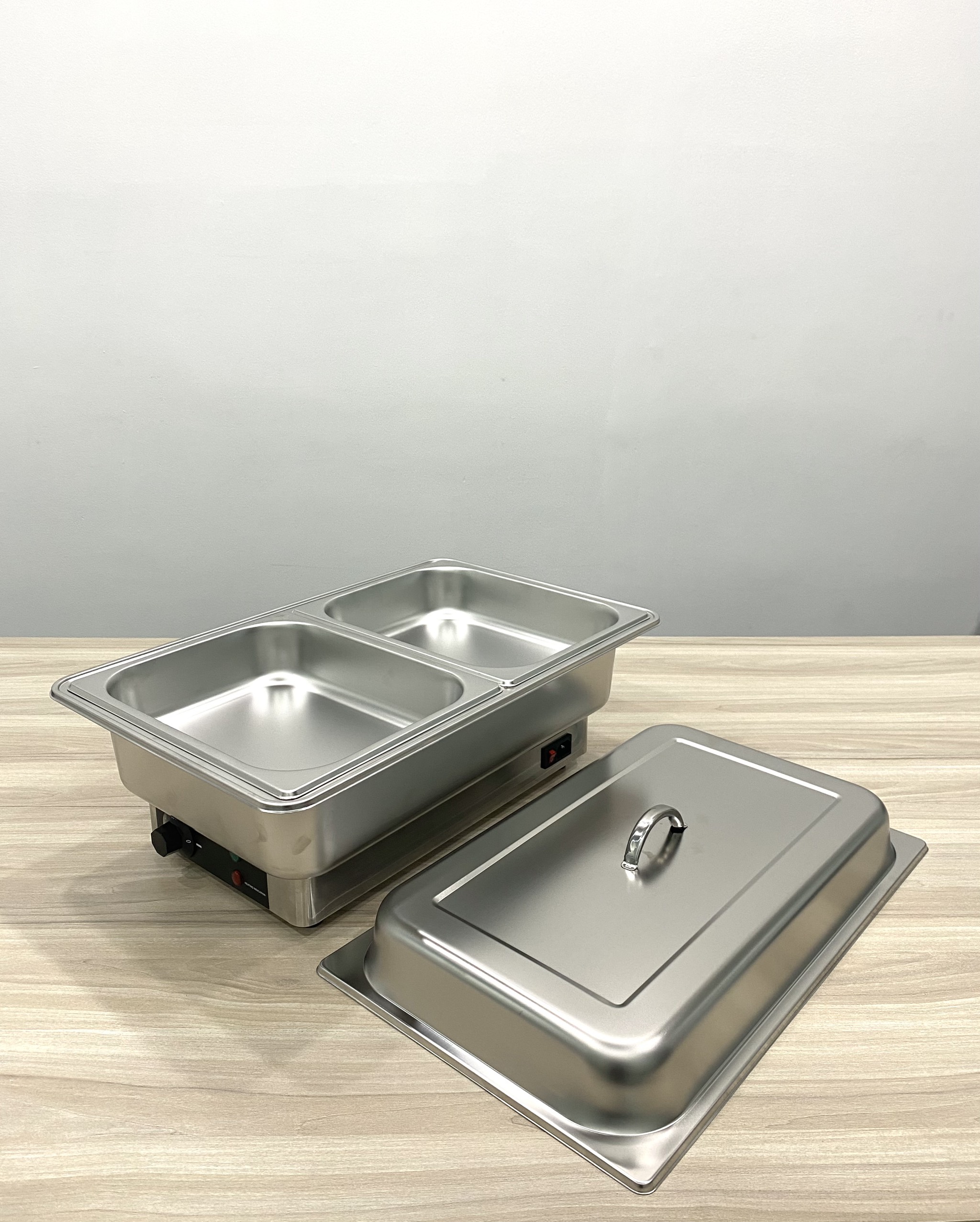 Noi ham buffet YD 7055 2 khay inox 1.2x65 8