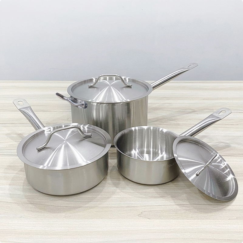 Nồi nấu sốt inox ( 2 đáy) 101610 (φ300×H105mm) 5 noi nau sot inox 2 day 101610