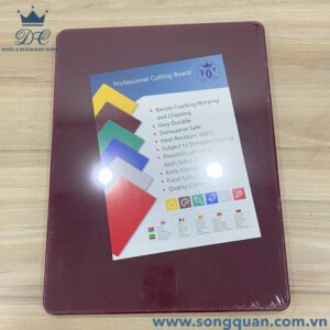 thớt nhựa DC chữ nhật màu nâu 60040020BR chính hãng
