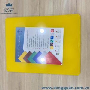 Thớt nhựa vàng chữ nhật 60040020Y chính hãng DC