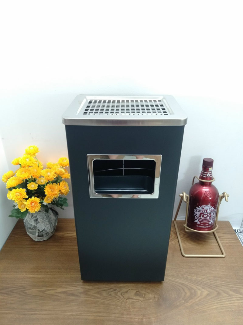 Thùng rác gạt tàn CN A43-B (300*240*610mm)