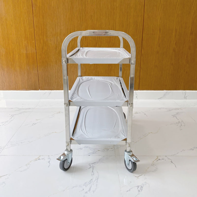 Ưu điểm vượt trội của xe đẩy inox 3 tầng lớn X1001