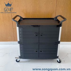 Xe đẩy nhựa có cửa GX-032JB mau đen chính hãng