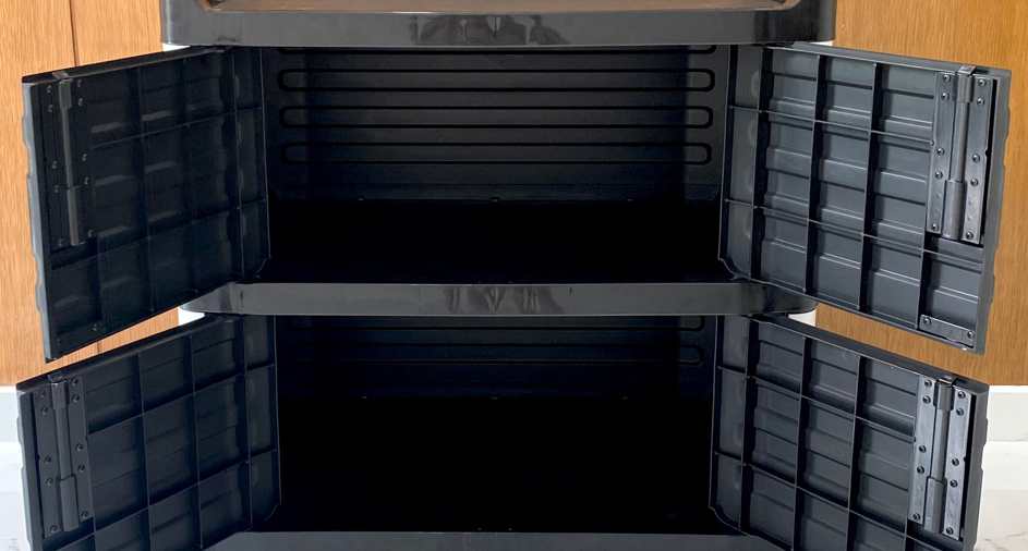 Xe đẩy nhựa có cửa GX-032JB (màu đen) 8 : Xe đẩy nhựa có cửa GX-032JB màu đen DC đã có mặt tại Gia dụng Nhật Nam