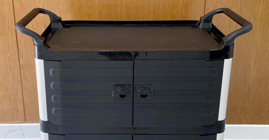 Xe đẩy nhựa có cửa GX-032JB (màu đen) 7 Xe đẩy nhựa có cửa GX-032JB màu đen DC - Nhanh, gọn, tiện lợi