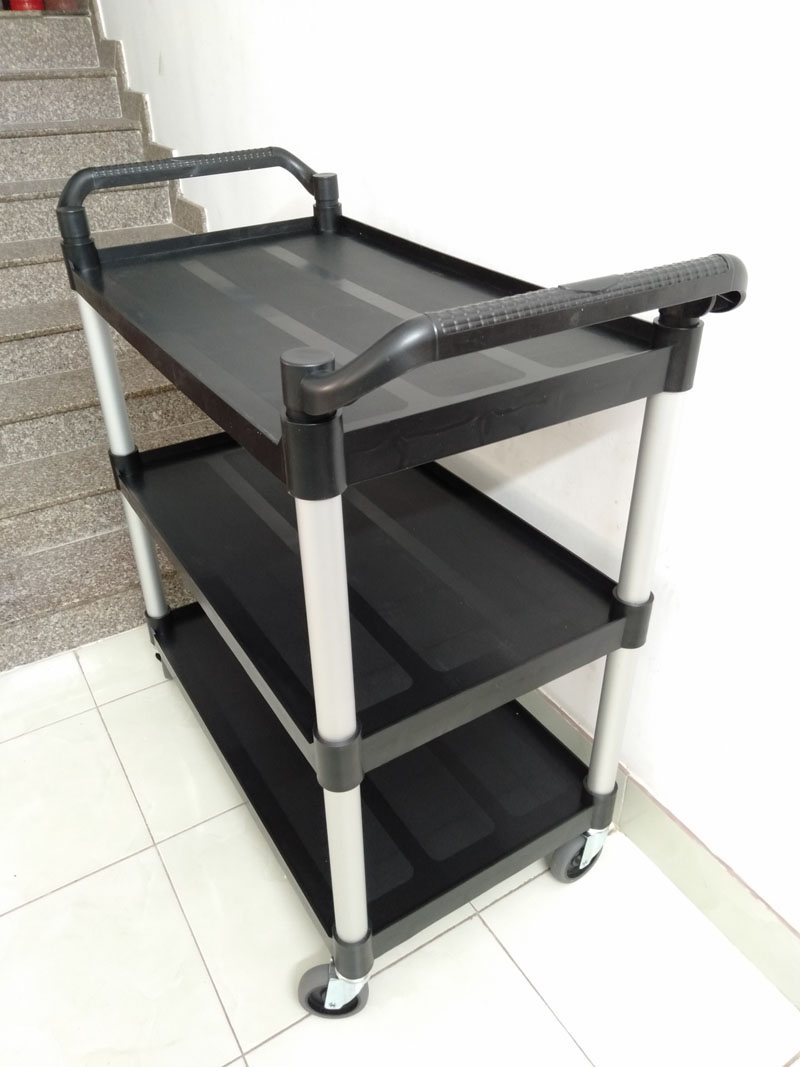 Xe phục vụ 3 tầng đen L-010B 4 Ưu điểm của xe phục vụ 3 tầng đen L-010B