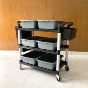 Xe phuc vu 3 tang den L 010B 5 6 thau xam 2 xo den 2