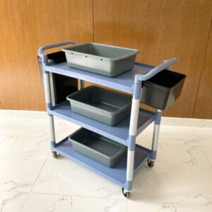 Xe phuc vu 3 tang xam L 010 3 3 thau xam 2 xo den 6