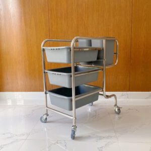 Thông tin chi tiết về xe thu dọn thức ăn D-017 nhãn hiệu DC.