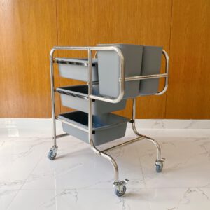 Xe thu dọn thức ăn D-017 nhãn hiệu DC có những đặc điểm gì?