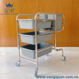Xe thu dọn thức ăn D-017 chính hãng DC